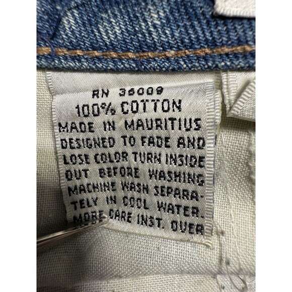 Vtg Calvin Klein Pleated Jeans Womens 28” High Rise Straight Mauritius 80s Rare - Picture 15 of 16